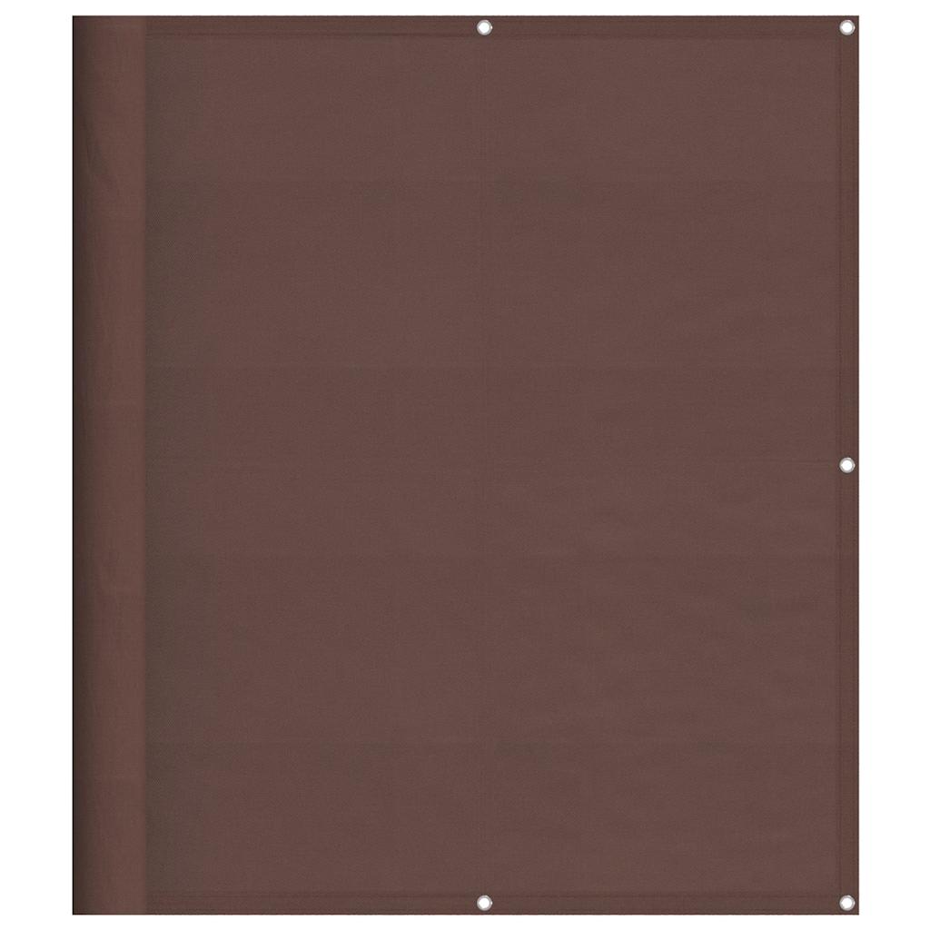 Balkon-Sichtschutz Braun 120x1000 cm 100 % Polyester-Oxford