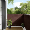 Balkon-Sichtschutz Braun 120x1000 cm 100 % Polyester-Oxford