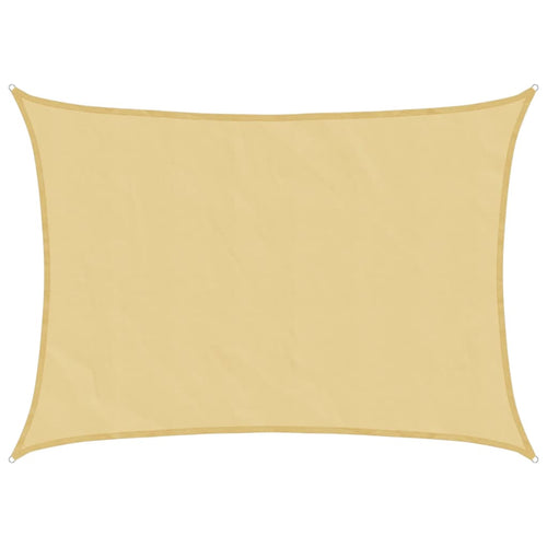 Sonnensegel Sandfarbe 8x6 m 100% Polyester Oxford