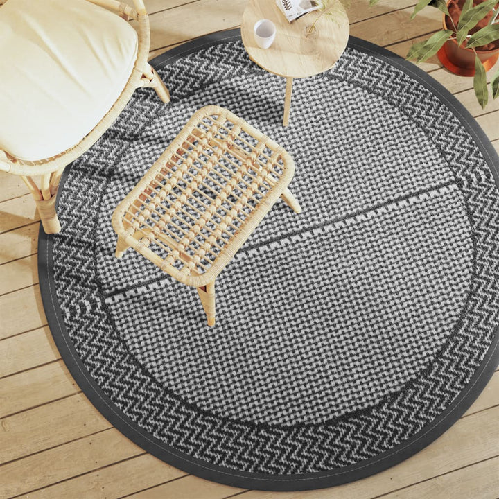 Outdoor-Teppich ARAKIL Grau Ø160 cm PP