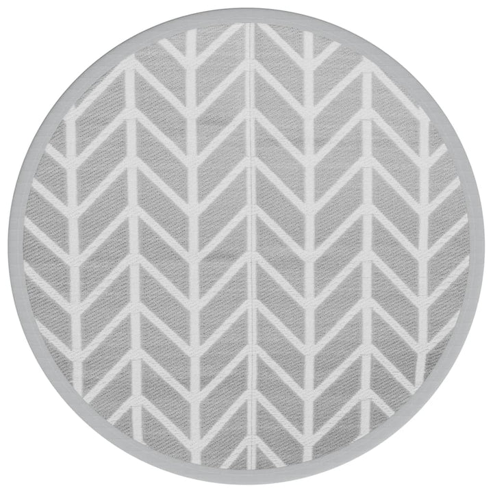 Outdoor-Teppich ARAKIL Grau Ø160 cm PP