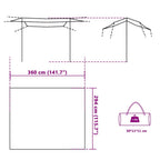 Tarp Grün 360x294 cm Wasserdicht