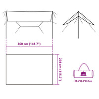 Tarp Blau 360x294 cm Wasserdicht