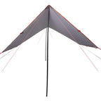 Tarp Grau und Orange 430x380x210 cm Wasserdicht