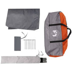 Tarp Grau und Orange 430x380x210 cm Wasserdicht
