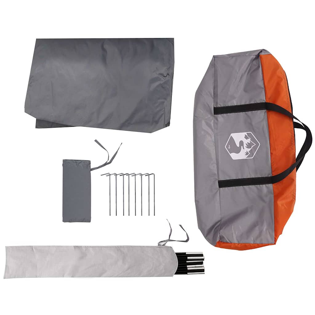 Tarp Grau und Orange 430x380x210 cm Wasserdicht
