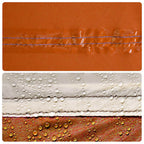 Tarp Grau und Orange 430x380x210 cm Wasserdicht