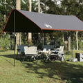 Tarp Grau und Orange 430x380x210 cm Wasserdicht