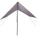 Tarp Grau und Orange 430x380x210 cm Wasserdicht