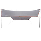 Tarp Grau und Orange 430x380x210 cm Wasserdicht