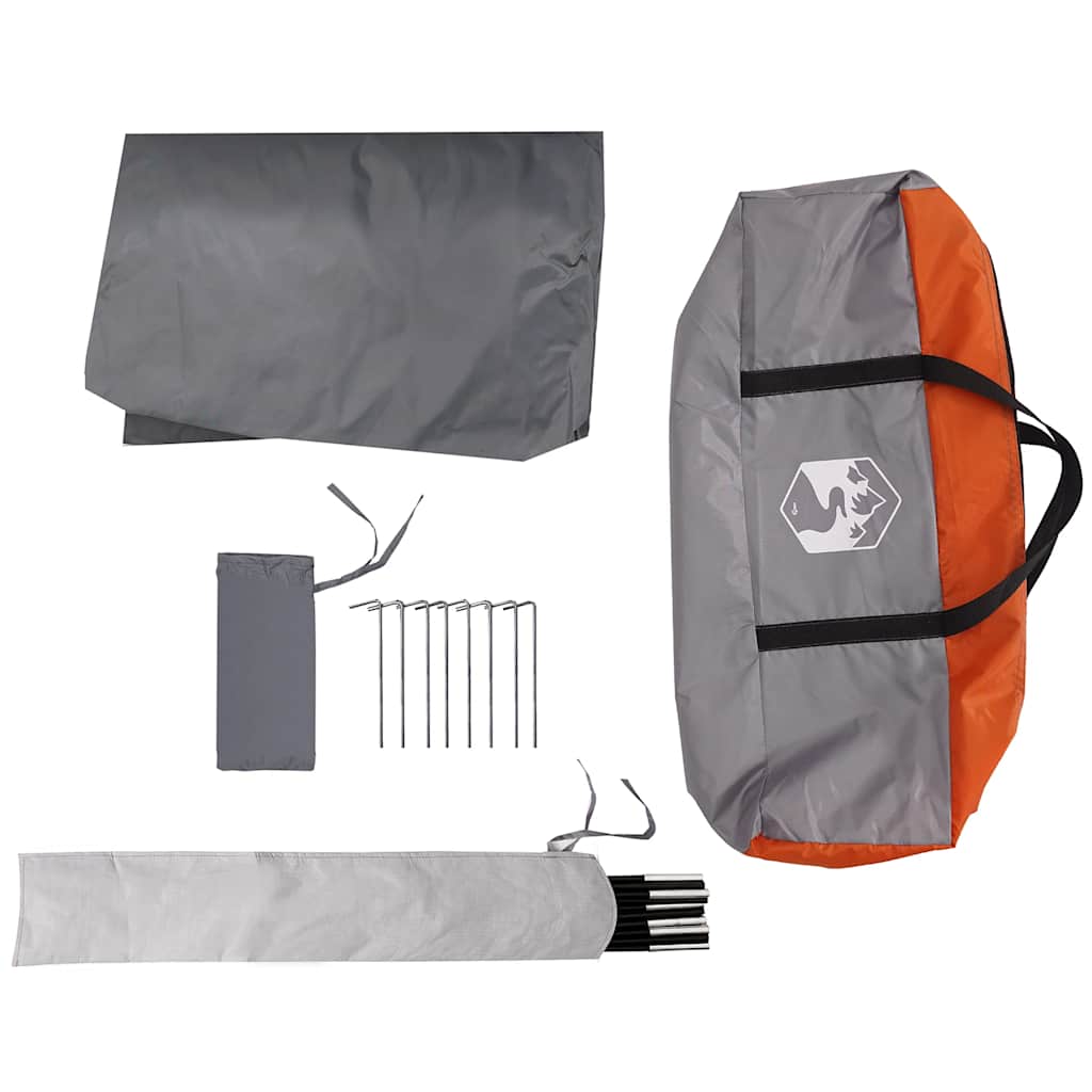 Tarp Grau und Orange 430x380x210 cm Wasserdicht