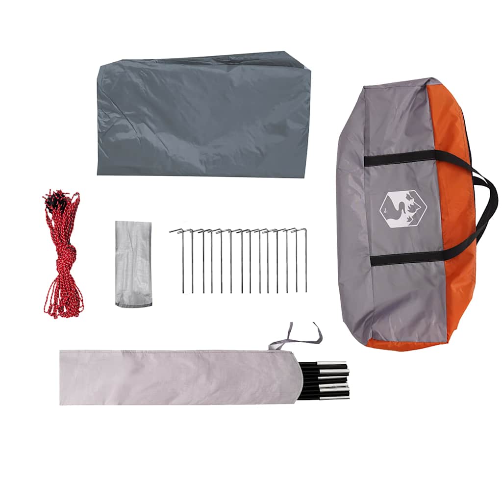 Tarp Grau und Orange 460x305x210 cm Wasserdicht