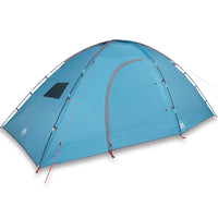 Campingzelt 8 Personen Blau Wasserdicht