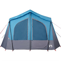 Campingzelt 5 Personen Blau Wasserdicht