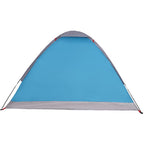 Kuppel-Campingzelt 4 Personen Blau Wasserdicht