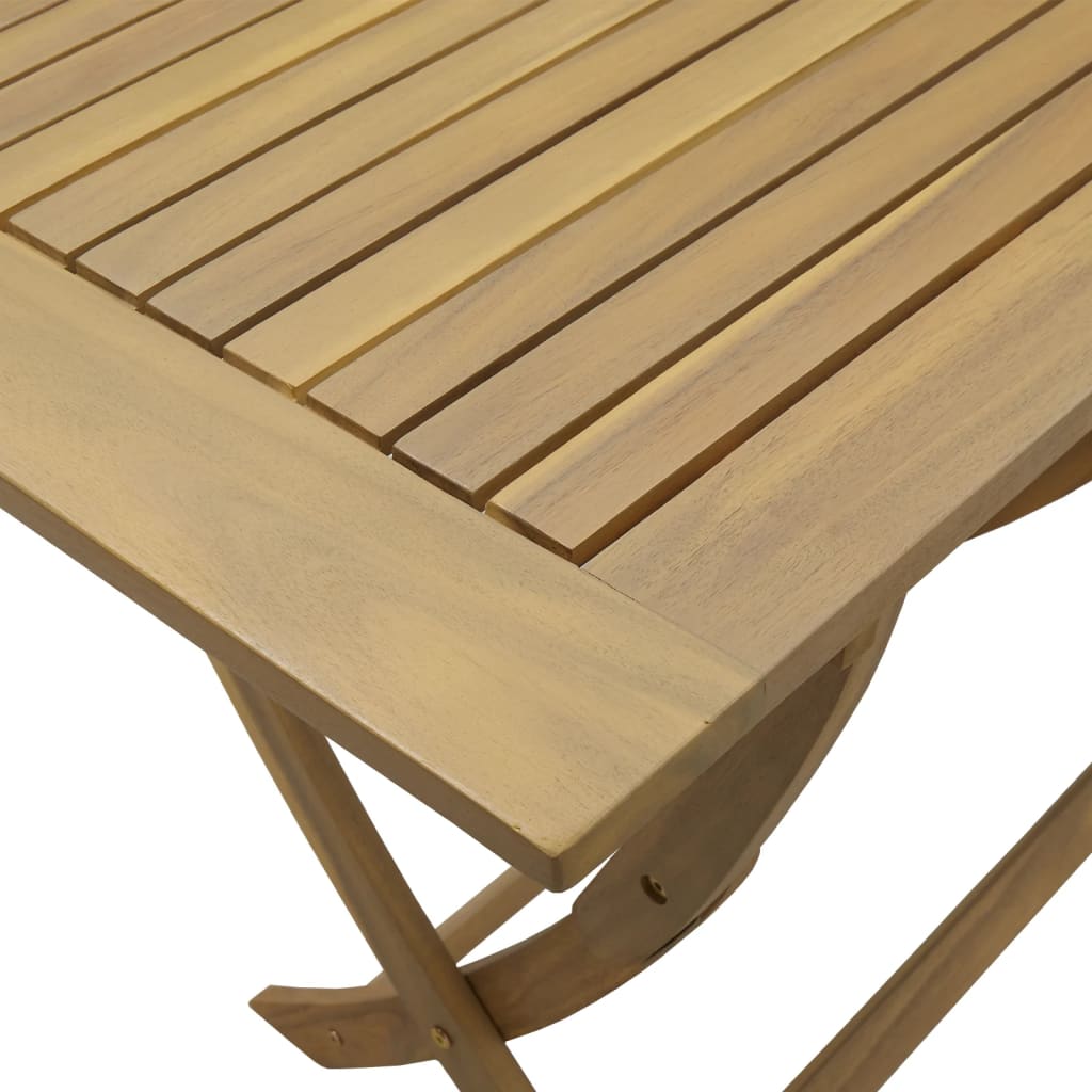 Gartentisch Klappbar 110x55x75 cm Massivholz Akazie