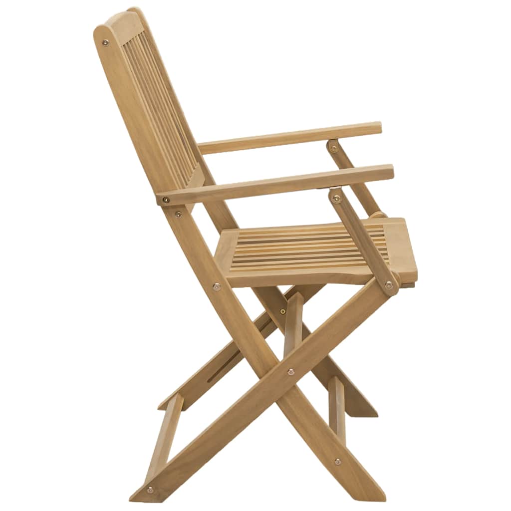 Gartenstühle 2 Stk. Klappbar 54x61x88 cm Massivholz Akazie