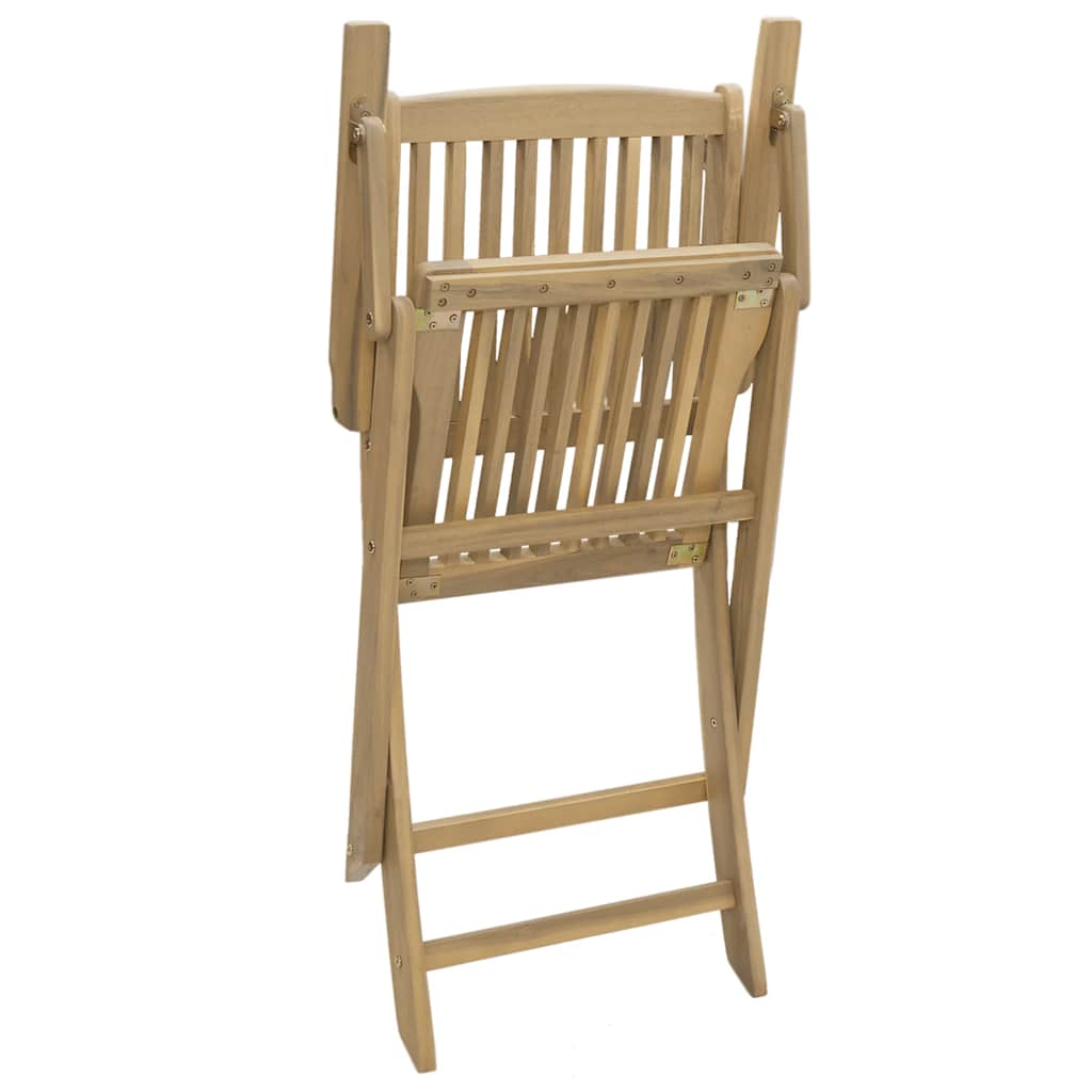 Gartenstühle 2 Stk. Klappbar 54x61x88 cm Massivholz Akazie