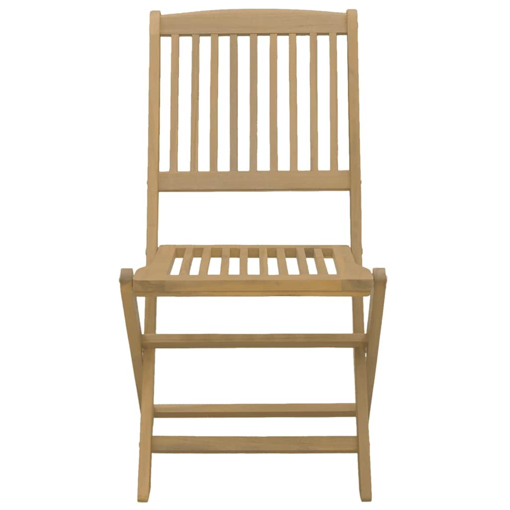 Gartenstühle 2 Stk. Klappbar 44x50x88 cm Massivholz Akazie