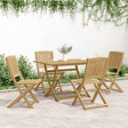 Gartenstühle 4 Stk. Klappbar 44x50x88 cm Massivholz Akazie