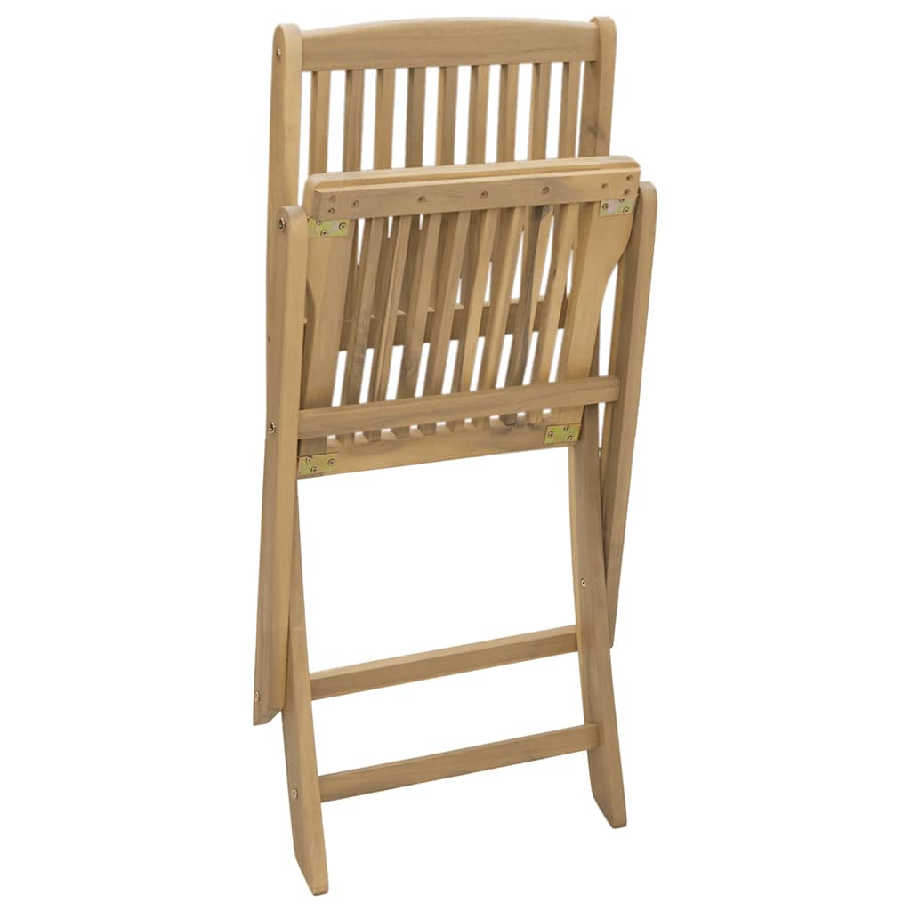 Gartenstühle 4 Stk. Klappbar 44x50x88 cm Massivholz Akazie