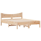 Massivholzbett ohne Matratze 120x200 cm Kiefernholz