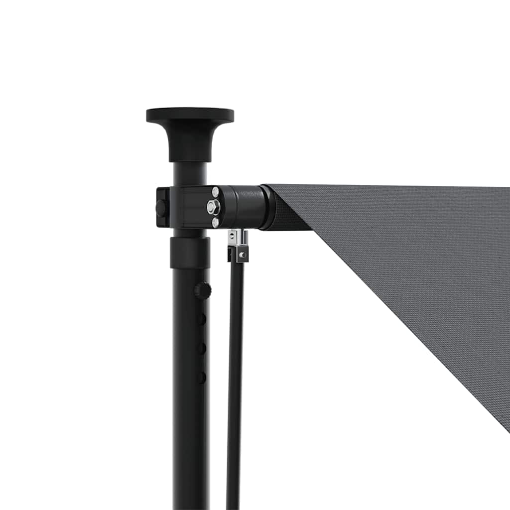Markise Einziehbar Anthrazit 300x150 cm Stoff und Stahl