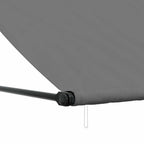Markise Einziehbar Anthrazit 300x150 cm Stoff und Stahl