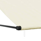 Markise Einziehbar Creme 400x150 cm Stoff und Stahl