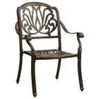 3-tlg. Bistro-Set Bronzen Aluminiumguss