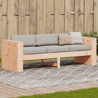 Gartensofa 3-Sitzer 189x60x62 cm Massivholz Douglasie