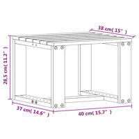 3-tlg. Garten-Lounge-Set Massivholz Douglasie