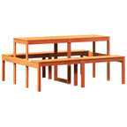 Picknicktisch Wachsbraun 160x134x75 cm Massivholz Kiefer