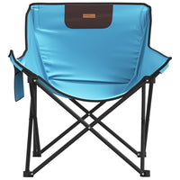 Campingstühle 2 Stk. mit Tasche Klappbar Hellblau