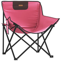 Campingstühle 2 Stk. mit Tasche Klappbar Rosa