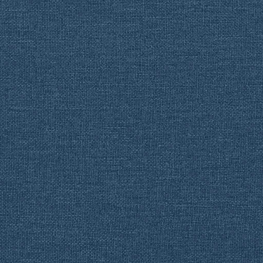 Massage-Chaiselongue mit Nackenrolle Blau Stoff