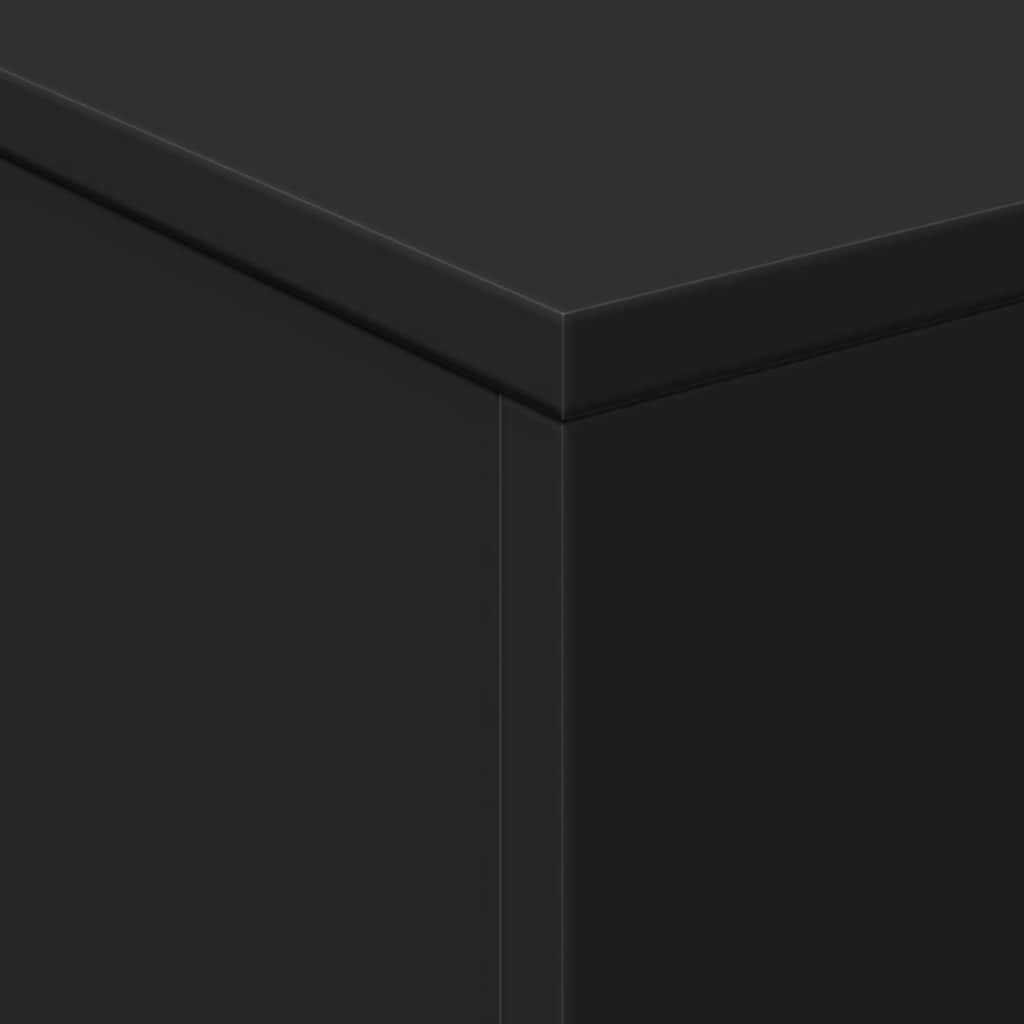 Couchtisch mit LED-Leuchten Schwarz 50x50x40 cm