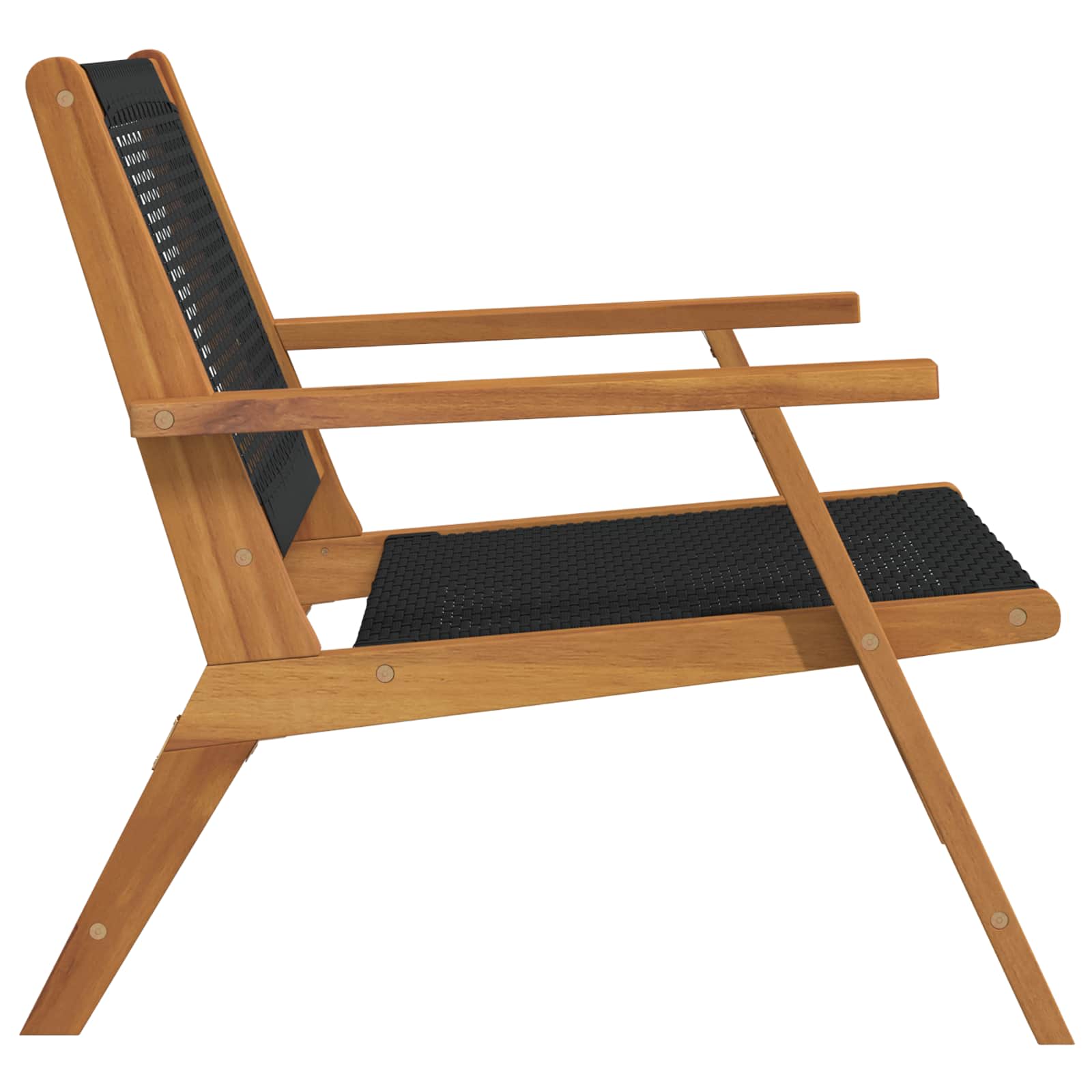 gartenmöbel 2 pcs Schwarz 67 x 78 x 73 cm Massivholz Akazie