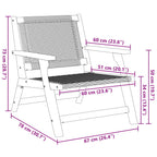gartenmöbel 2 pcs Grau 67 x 78 x 73 cm Massivholz Akazie