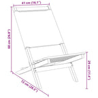 Gartenstühle 2 Stk. Anthrazit Massivholz Akazie & Stoff