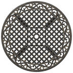 Gartentisch Bronzen Ø90x75 cm Aluminiumguss