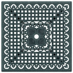 Gartentisch Grün 80x80x75 cm Aluminiumguss