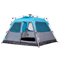 Kuppel-Campingzelt 4 Personen Blau Quick Release