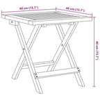 Garten-Beistelltisch 40x40x40 cm Massivholz Akazie