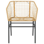 Gartenstühle 2 Stk. Braun Poly Rattan