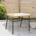 Gartenstühle 2 Stk. mit Kissen Braun Poly Rattan