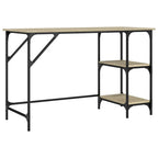 Schreibtisch Sonoma-Eiche 120x50x75 cm Metall Holzwerkstoff