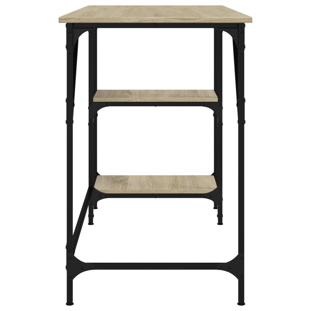Schreibtisch Sonoma-Eiche 120x50x75 cm Metall Holzwerkstoff