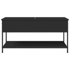 Couchtisch Schwarz 100x50x50 cm Holzwerkstoff und Metall