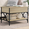Couchtisch Sonoma-Eiche 70x50x50 cm Holzwerkstoff und Metall